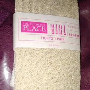 The Children's Place Toddler Girl Gold Tights